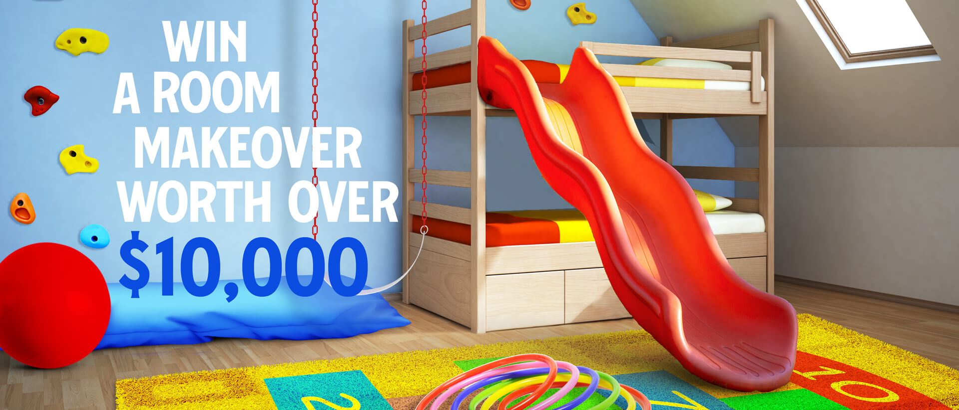 Win a room make over worth over $10,000