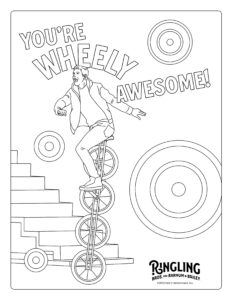 You're Wheely Awesome - Ringling Coloring Sheet