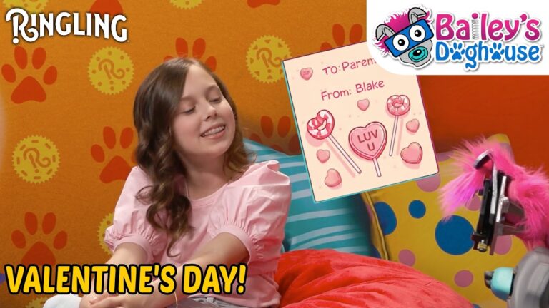 Ringling Bailey's Doghouse - Valentine's Day - image of Bailey talking to a child