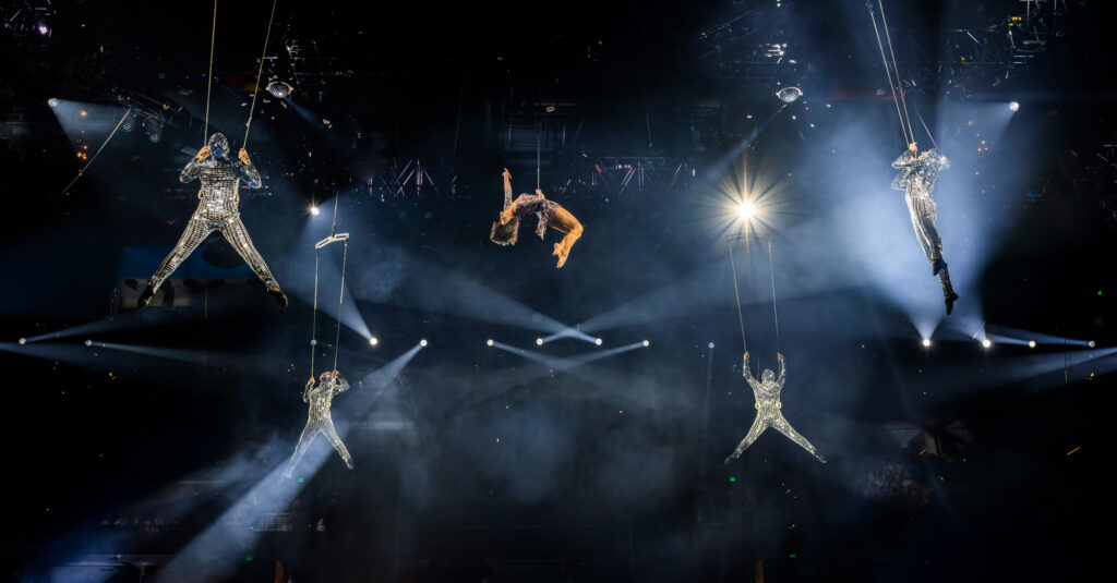 Ringling aerialists performing