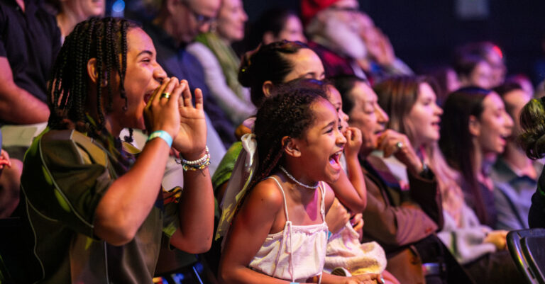 Fans watching a Ringling Bros. show
