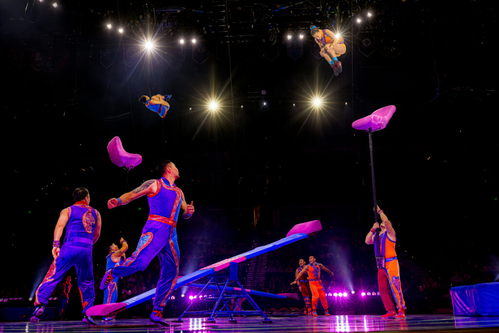 The Troupe Brothers performing on stage
