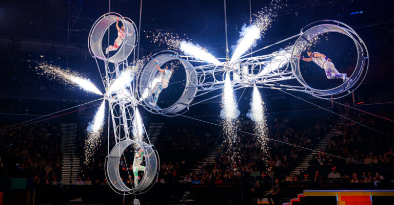 Ringling performers on stage