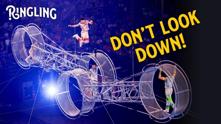 Ringling Don't Look Down - performers on the wheels